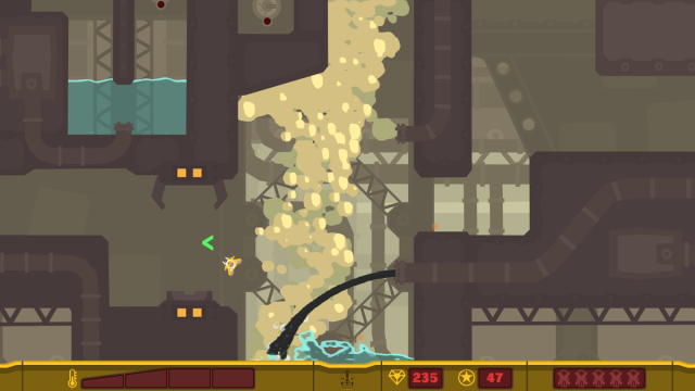 Screenshot from PixelJunk Shooter