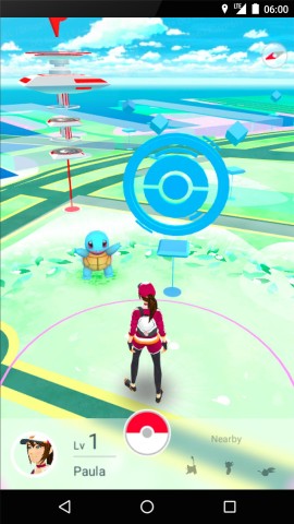 Screenshot from Pokemon Go