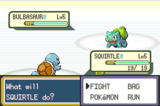 Screenshot from Pokémon LeafGreen Version